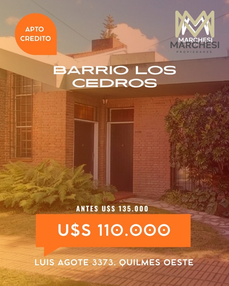 Casa 4 Ambientes Con Parque Y Cochera En Quilmes Oeste Barrio Parque Calchaqui